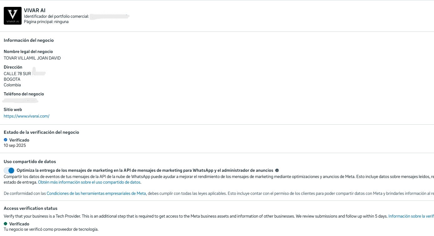 App en Business Manager